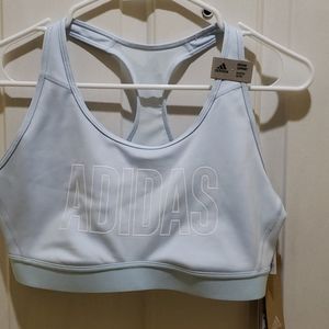 NWT - Adidas Women Sports Bra - Sky Lint color